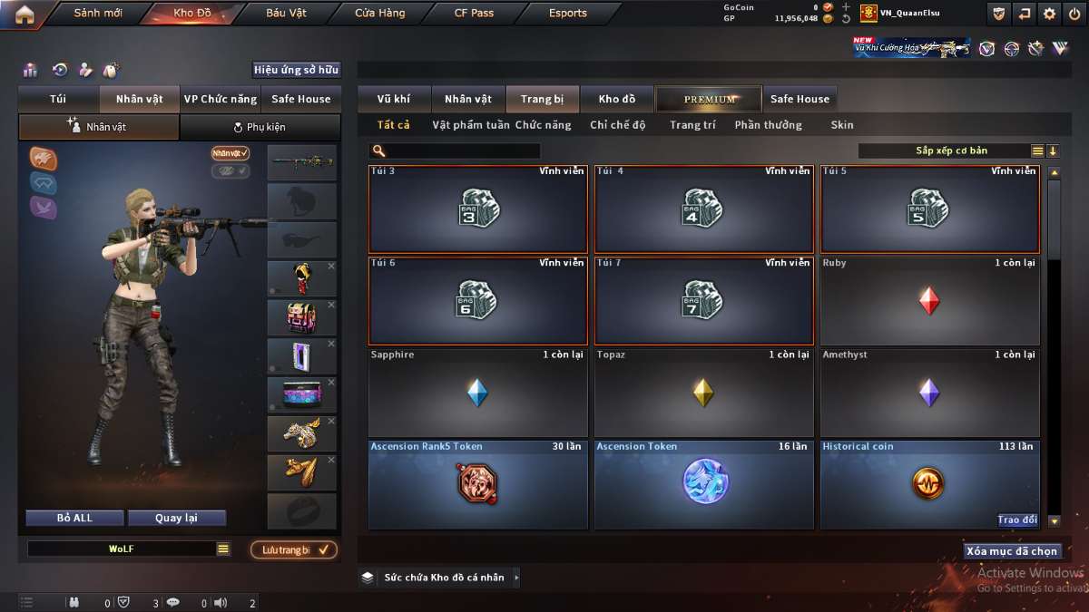 shop acc cf uy tin gia re